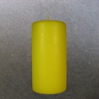 12cm x 6cm Yellow Pillar Candles